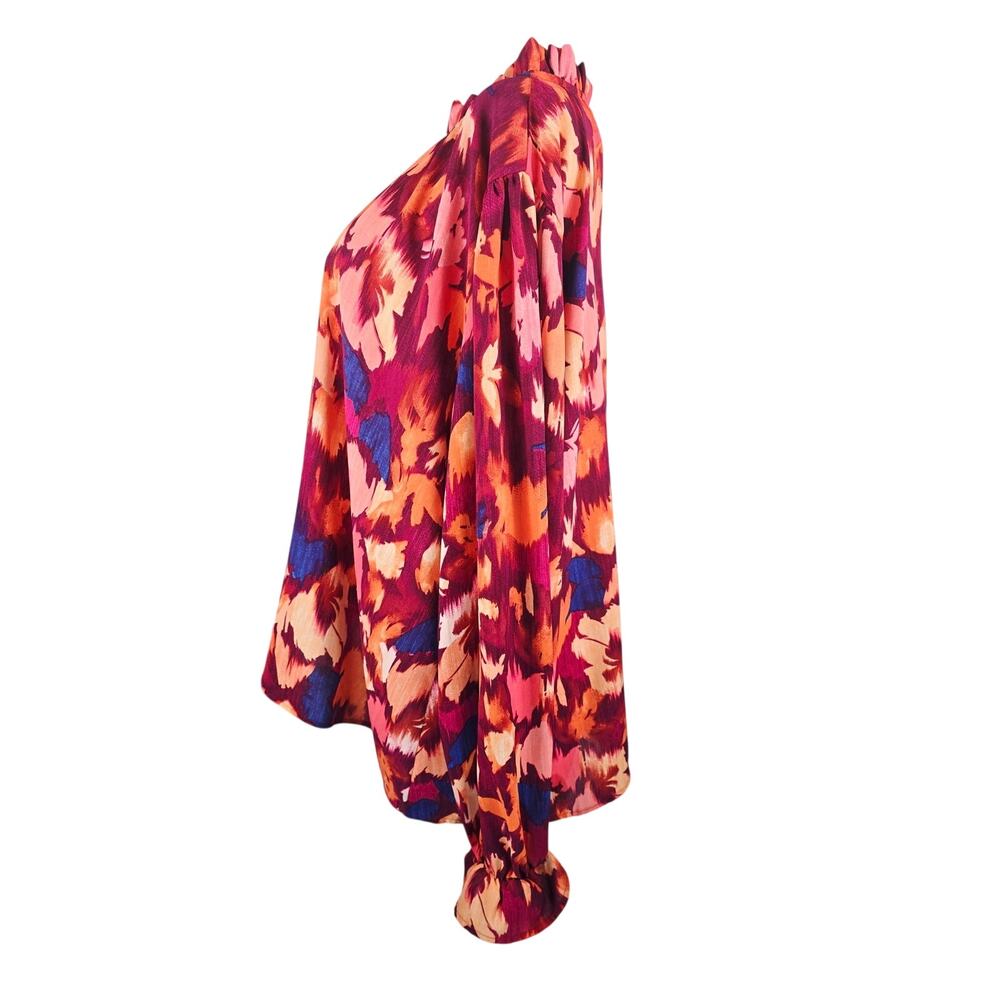 Haptics by Holly Hansen Stunning Floral Business Work Casual Women's Blouse 2X - Picture 2 of 5